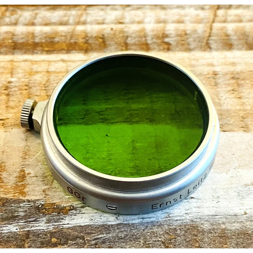 Vintage Leica Leitz Wetzlar GGr Green Filter Germany w/ Original Case